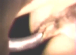 Trimmed vag is prepping to get gaped by beast